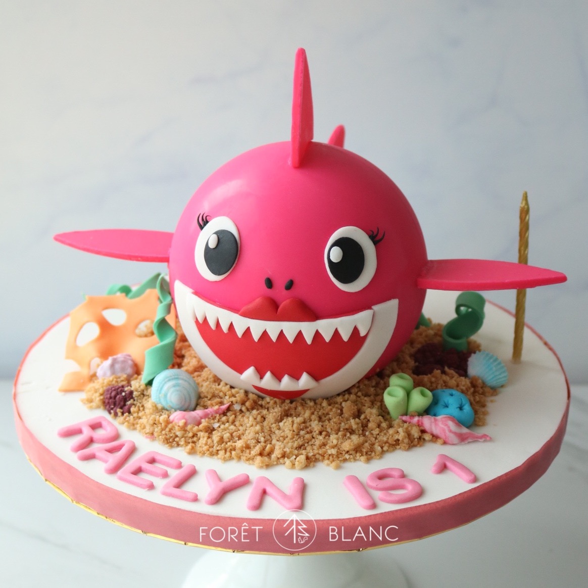 Pink Baby Shark Chocolate Pinata
