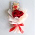 Teddy Bear Cookie with Everlasting Rose