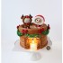 Labubu Christmas Cake (Xmas Firewood with 2 Figurine)