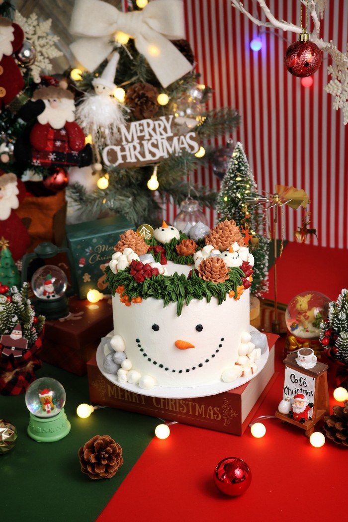 Snowman Christmas Cake