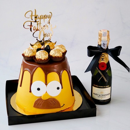 Simpson Dadddy Cake + Moet Champage (MIni)
